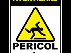 Placuta de avertizare pericol de cadere